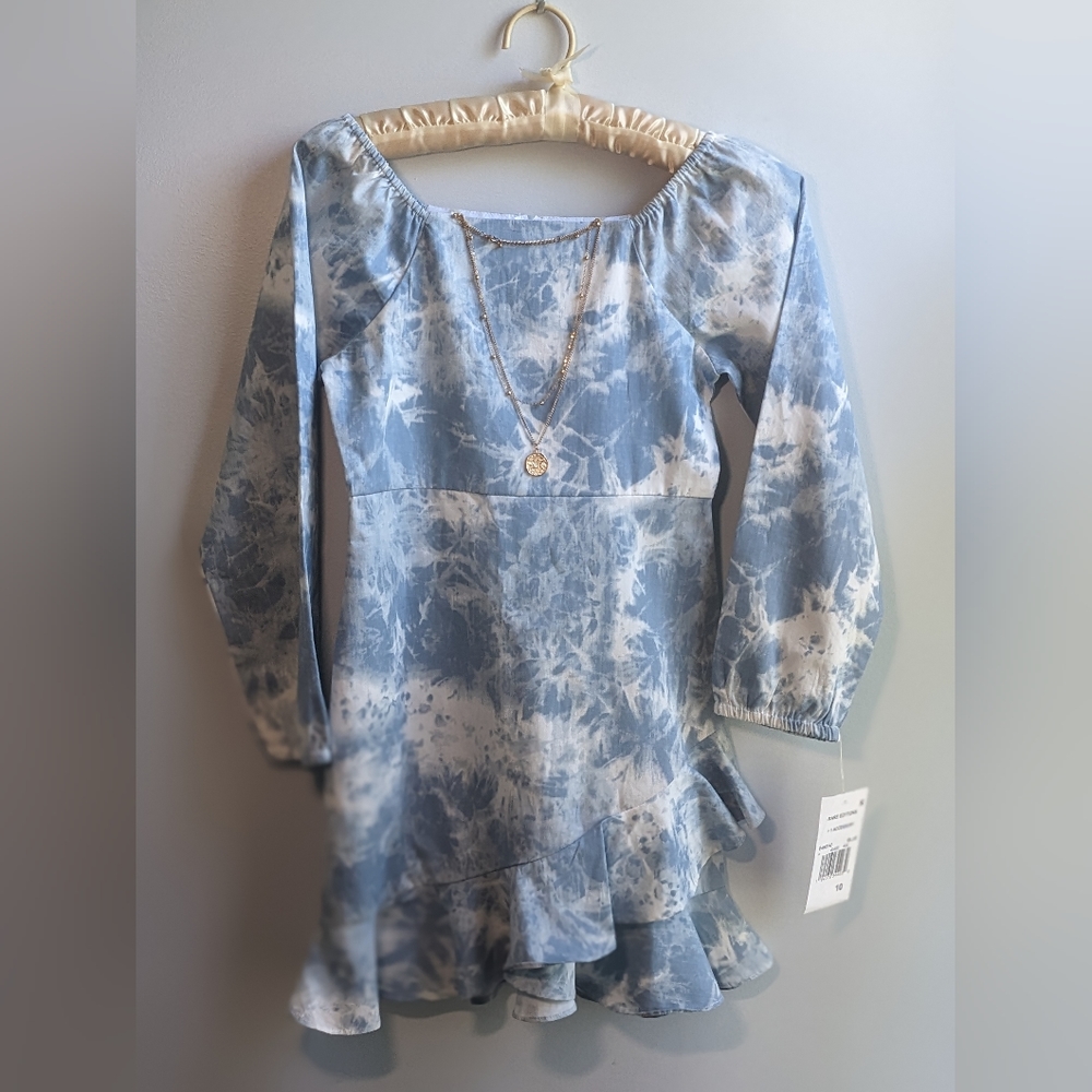 NWT....Fun Rare Editions Acid Wash Skater Dress Big Girls size 10